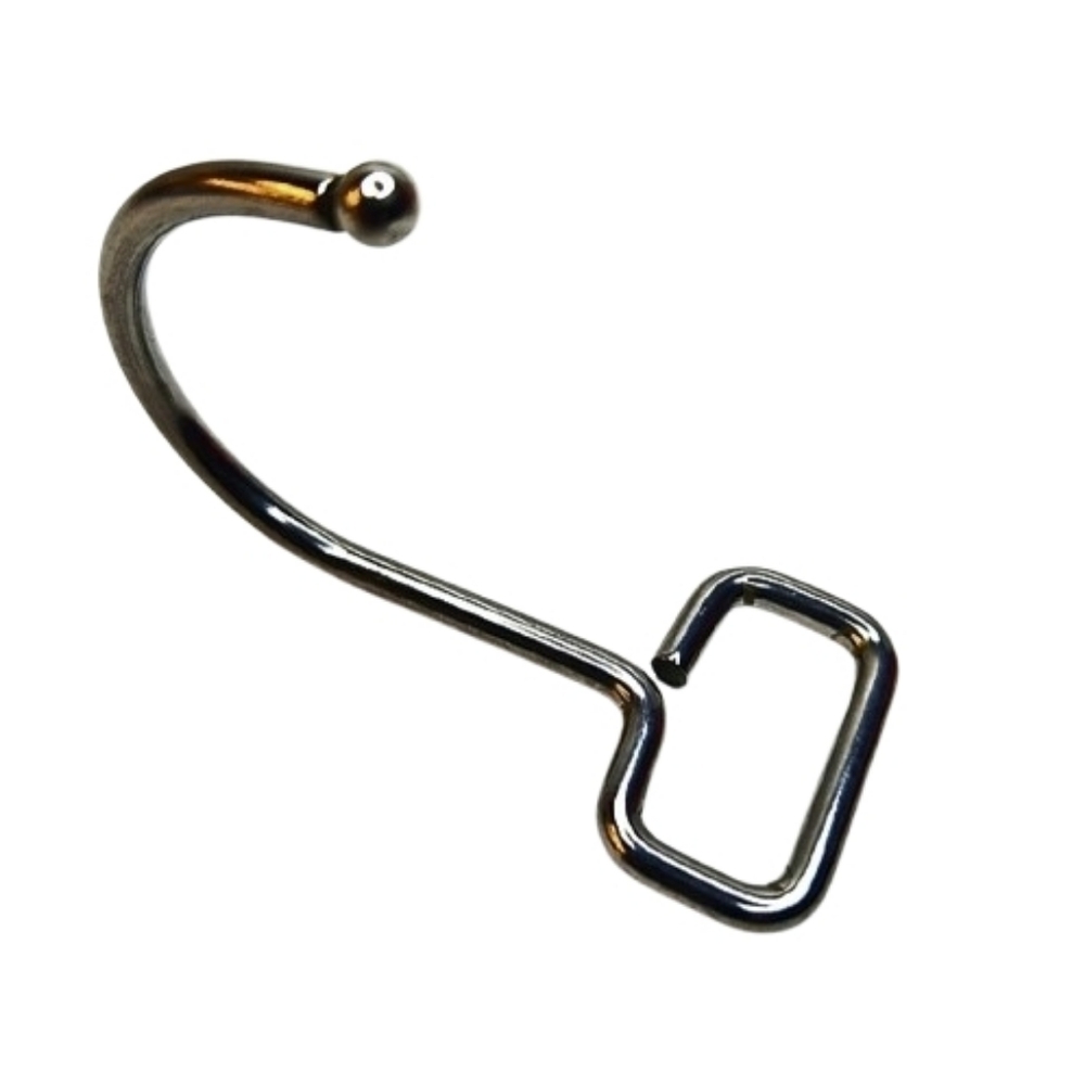 🎁 Silver Metal Hook Large Pack Of 10